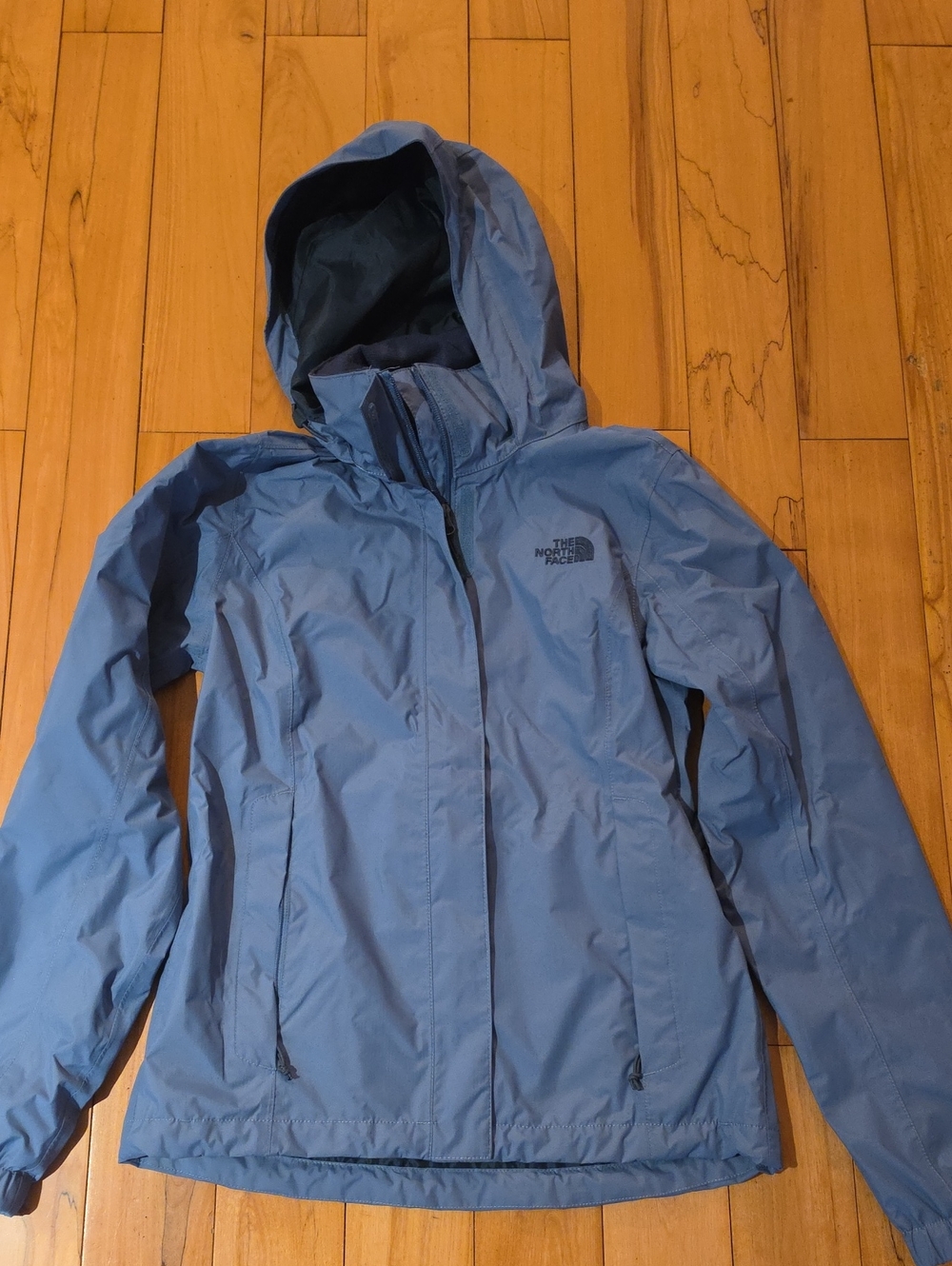 The North Face Women's Sky Blue Hooded Shell Jacket